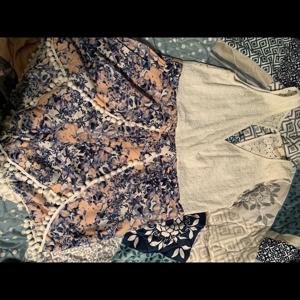 Boutique open back romper